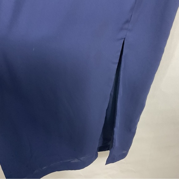 Lulus Navy Blue‎ Sleeveless Midi Dress Size Small - Picture 3 of 9
